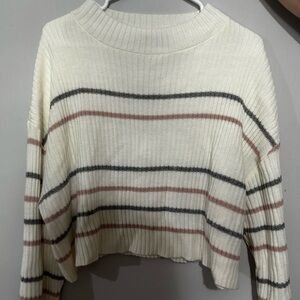 SHEIN Women's Cream Turtleneck Sweater